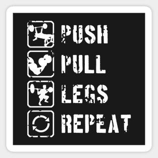 Push Pull Legs Repeat Sticker